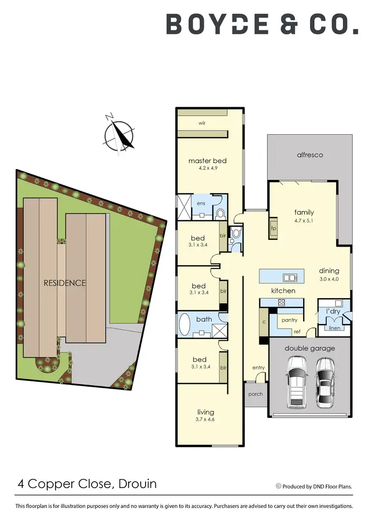 Floorplan of Homely house listing, 4 Copper Close, Drouin VIC 3818