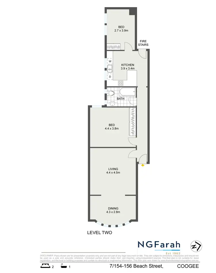 Floorplan of Homely apartment listing, 7/154-156 Beach Street, Coogee NSW 2034