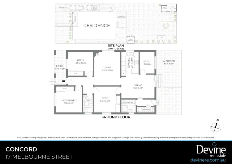 Floorplan of Homely house listing, 17 Melbourne Street, Concord NSW 2137