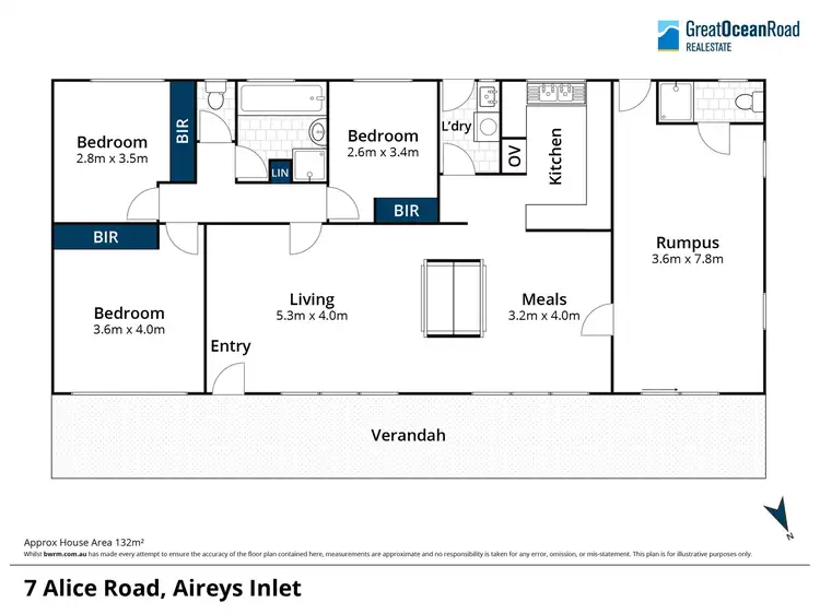 Floorplan of Homely house listing, 7 Alice Road, Aireys Inlet VIC 3231