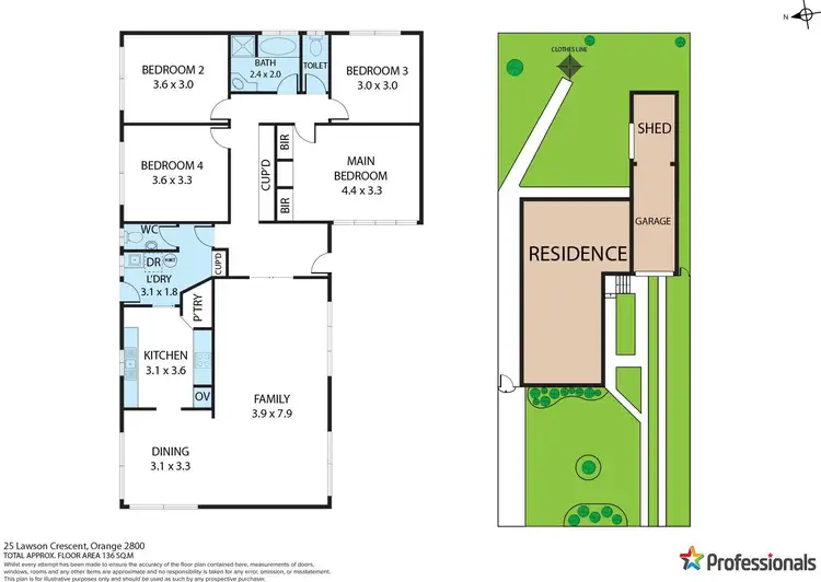 Floorplan of Homely house listing, 25 Lawson Crescent, Orange NSW 2800