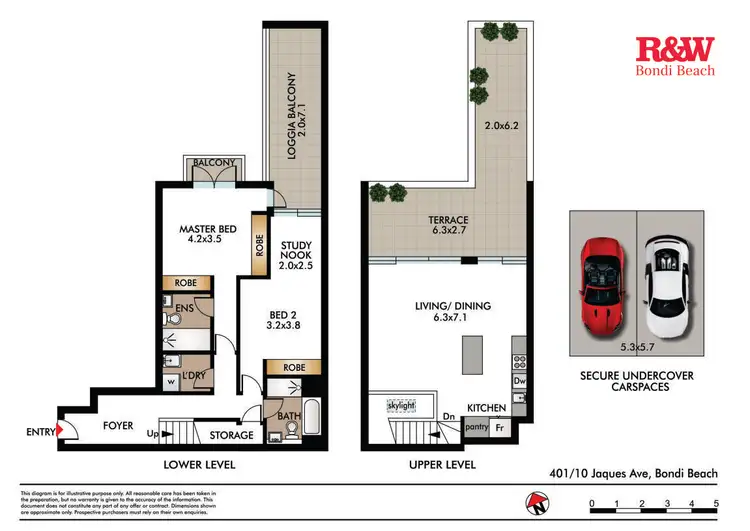 Floorplan of Homely apartment listing, 401/10 Jaques Avenue, Bondi Beach NSW 2026