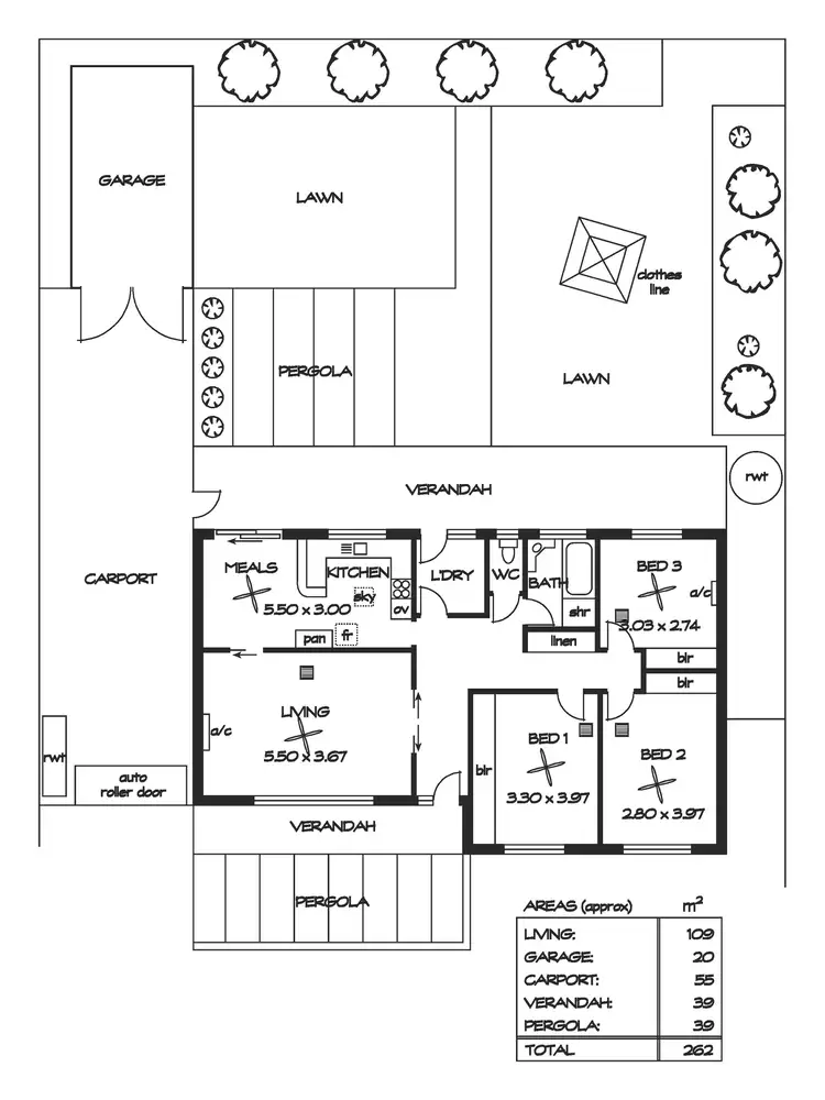 Floorplan of Homely house listing, 20 Myall Boulevard, Salisbury SA 5108