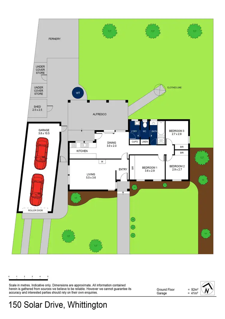 Floorplan of Homely house listing, 150 Solar Drive, Whittington VIC 3219