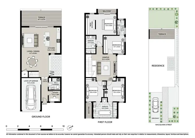 Floorplan of Homely semi-detached listing, 68 Macquarie Street, Chifley NSW 2036