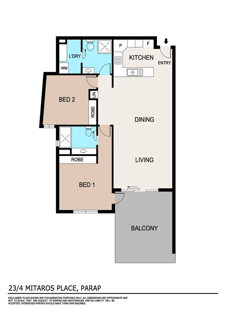 Floorplan of Homely apartment listing, 23/4 Mitaros Place, Parap NT 820