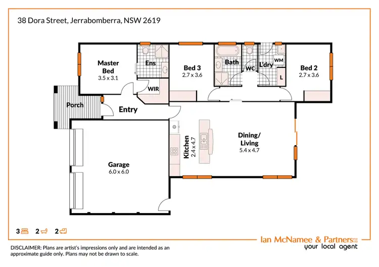 Floorplan of Homely house listing, 38 Dora Street, Jerrabomberra NSW 2619