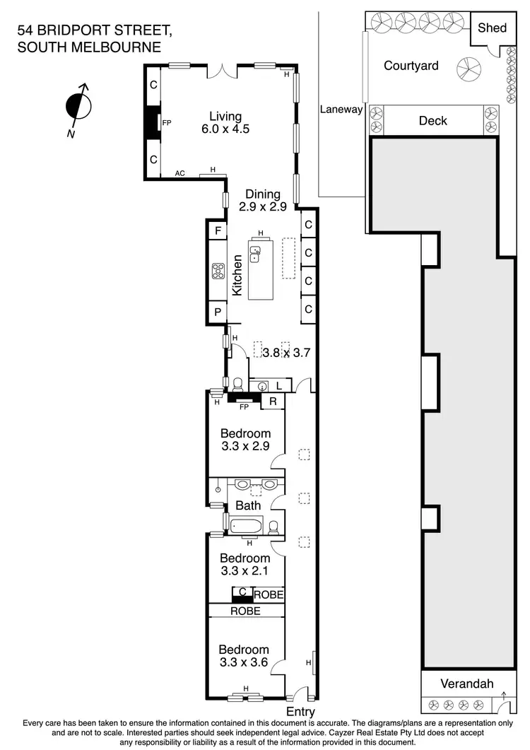 Floorplan of Homely house listing, 54 Bridport Street, South Melbourne VIC 3205