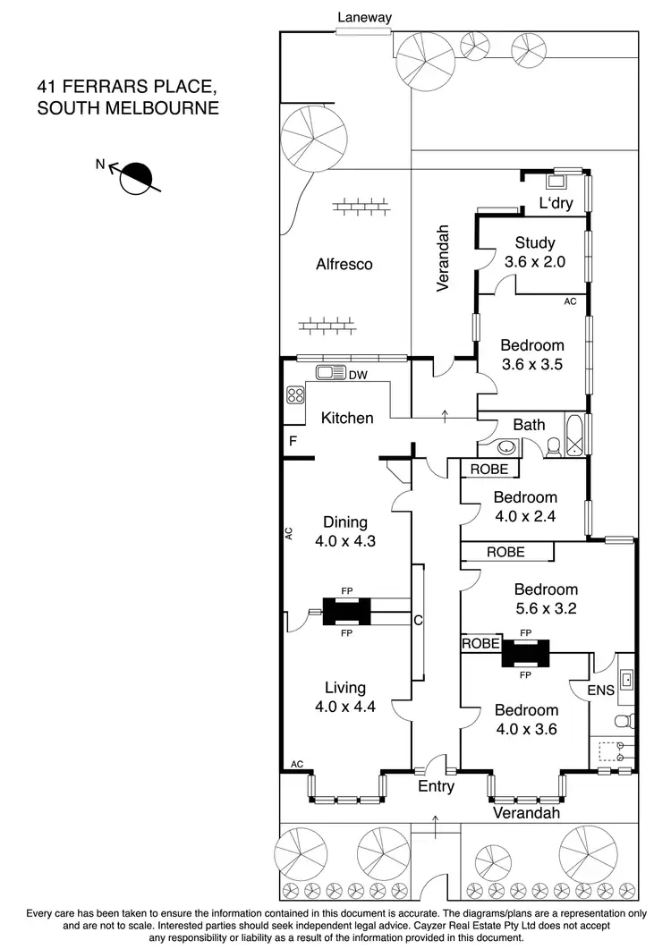 Floorplan of Homely house listing, 41 Ferrars Place, South Melbourne VIC 3205
