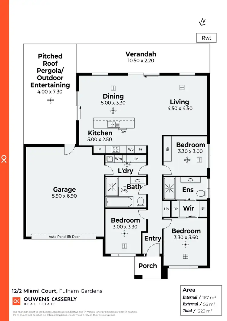 Floorplan of Homely house listing, 12/2 Miami Court, Fulham Gardens SA 5024