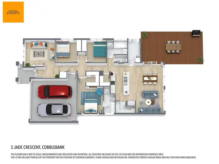Floorplan of Homely house listing, 5 Jade Crescent, Cobblebank VIC 3338