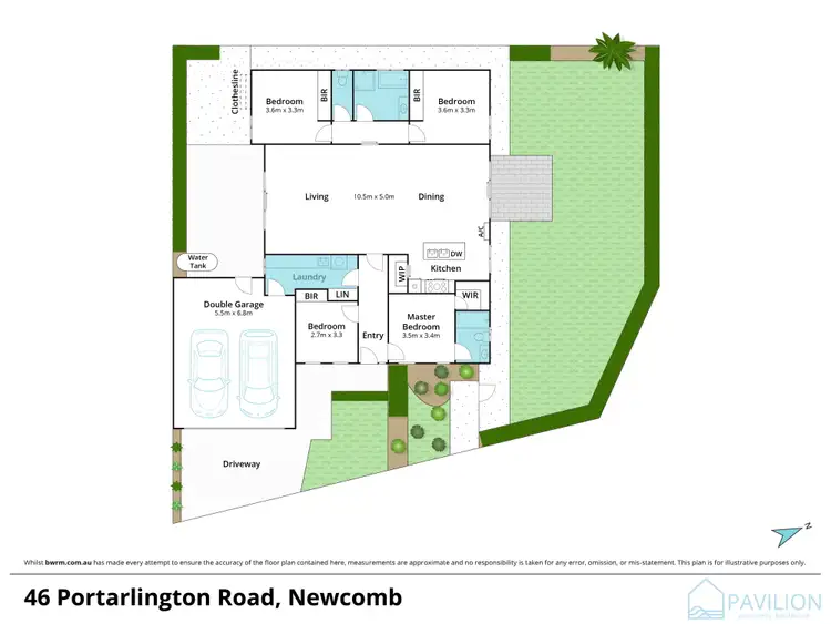 Floorplan of Homely house listing, 46 Portarlington Road, Newcomb VIC 3219