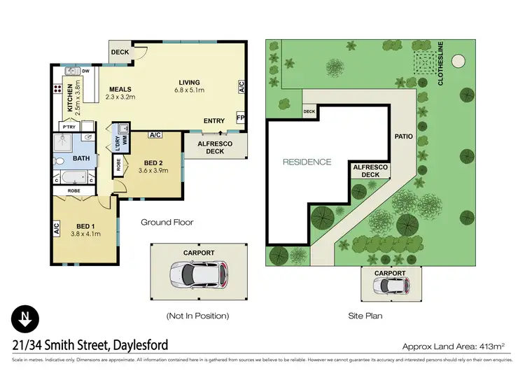 Floorplan of Homely unit listing, 21/34 Smith Street, Daylesford VIC 3460
