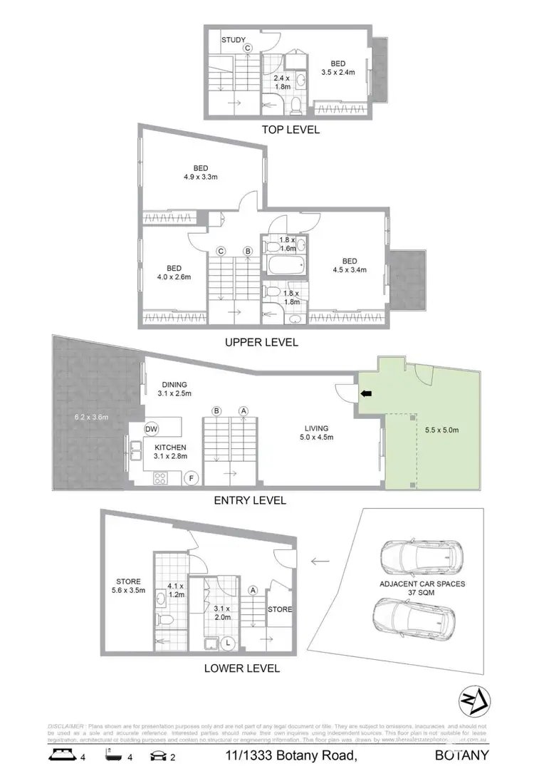 Floorplan of Homely townhouse listing, 11/1333 Botany Road, Botany NSW 2019