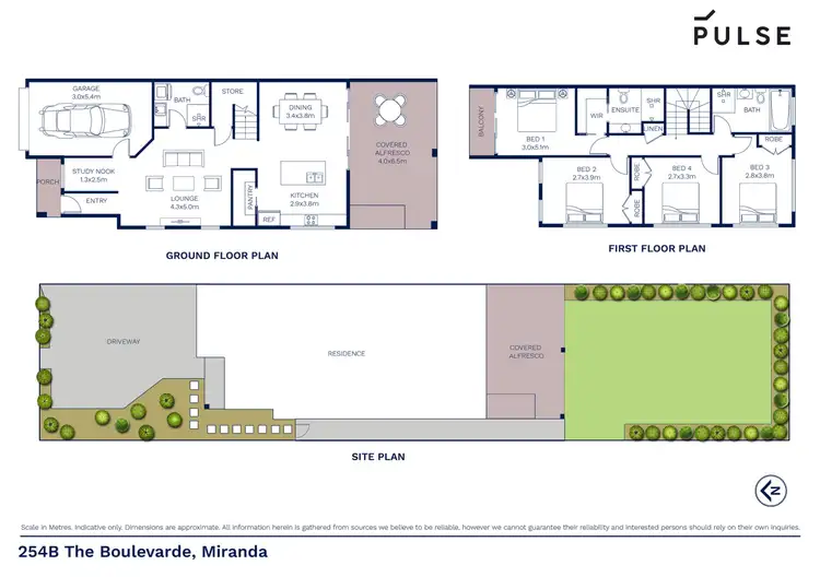 Floorplan of Homely semi-detached listing, 254b The Boulevarde, Miranda NSW 2228