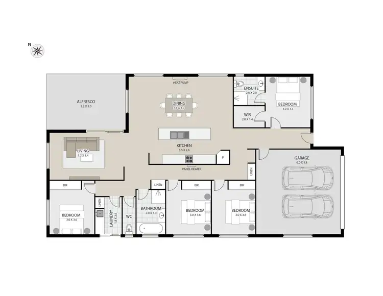 Floorplan of Homely house listing, 9 Garland Grove, Youngtown TAS 7249