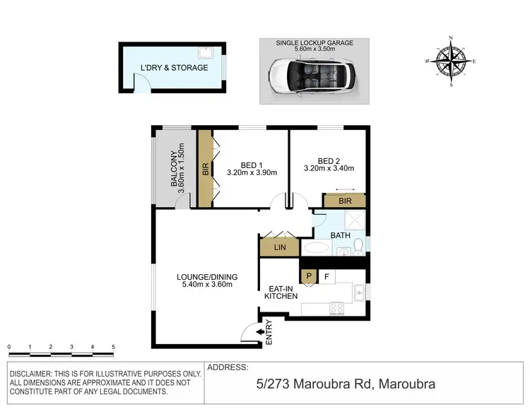 Floorplan of Homely apartment listing, 5/273 Maroubra Road, Maroubra NSW 2035
