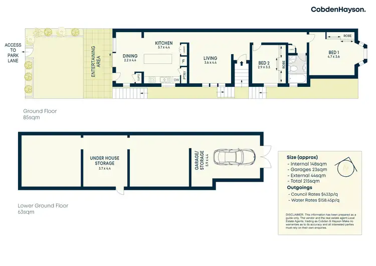 Floorplan of Homely semi-detached listing, 31A Park Road, St Leonards NSW 2065