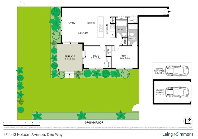 Floorplan of Homely apartment listing, 4/11-13 Holborn Avenue, Dee Why NSW 2099