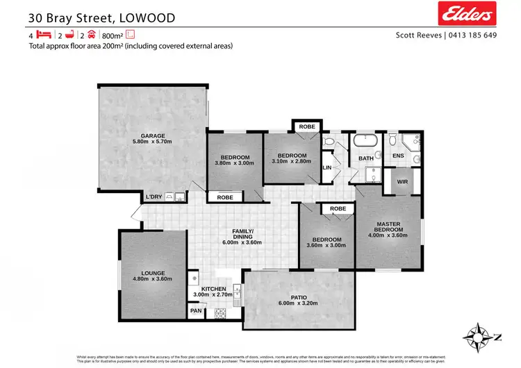 Floorplan of Homely house listing, 30 Bray Street, Lowood QLD 4311