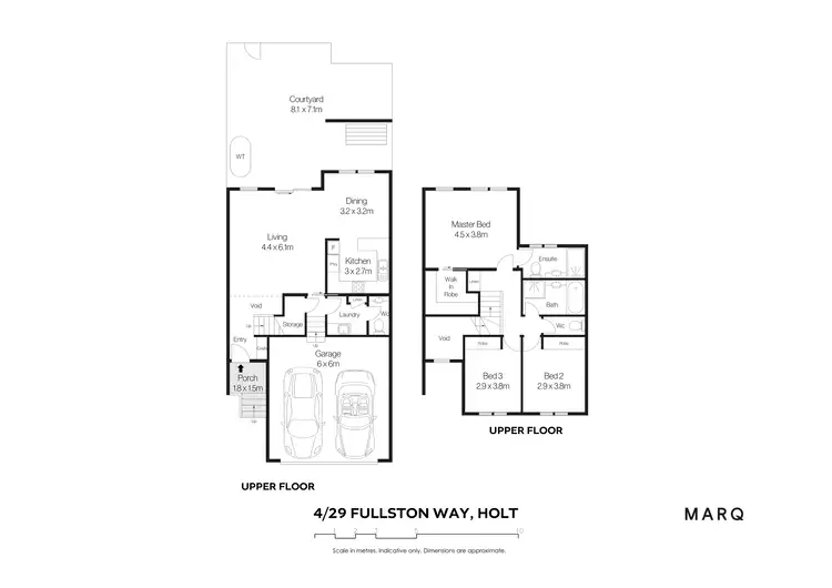 Floorplan of Homely townhouse listing, 4/29 Fullston Way, Holt ACT 2615