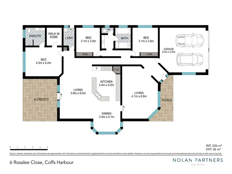 Floorplan of Homely house listing, 6 Rosalee Close, Coffs Harbour NSW 2450