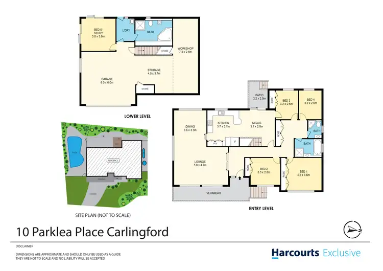 Floorplan of Homely house listing, 10 Parklea Place, Carlingford NSW 2118