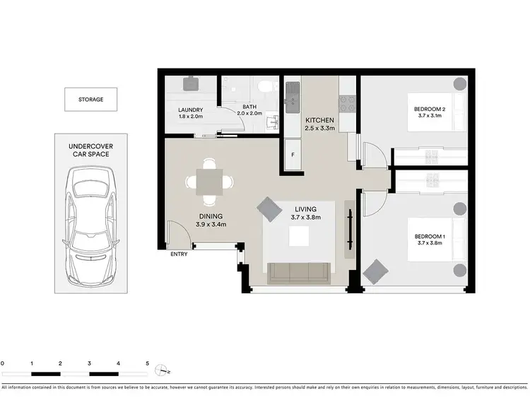 Floorplan of Homely unit listing, 3/3 Wardens Walk, Coburg VIC 3058