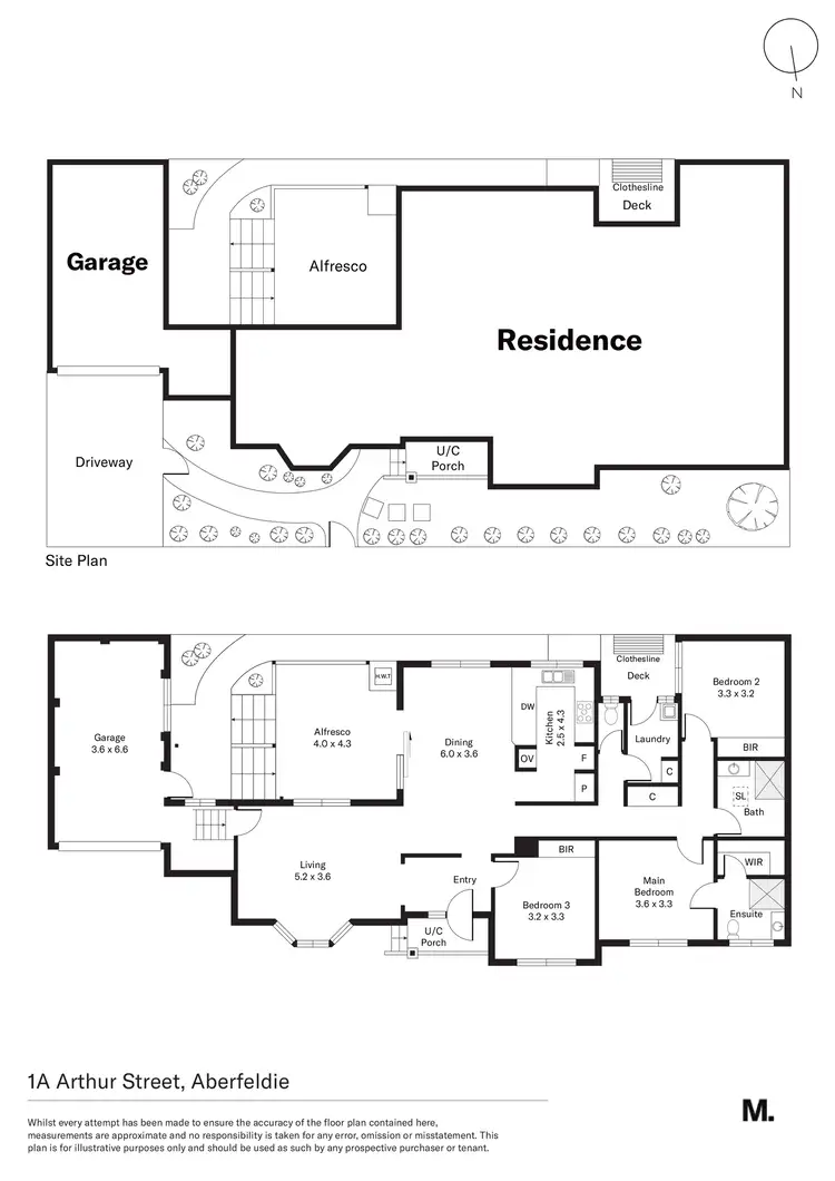 Floorplan of Homely house listing, 1A Arthur Street, Aberfeldie VIC 3040