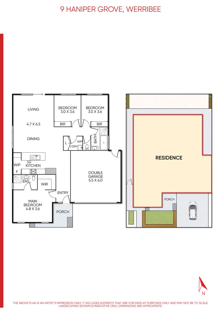 Floorplan of Homely house listing, 9 Haniper Grove, Werribee VIC 3030