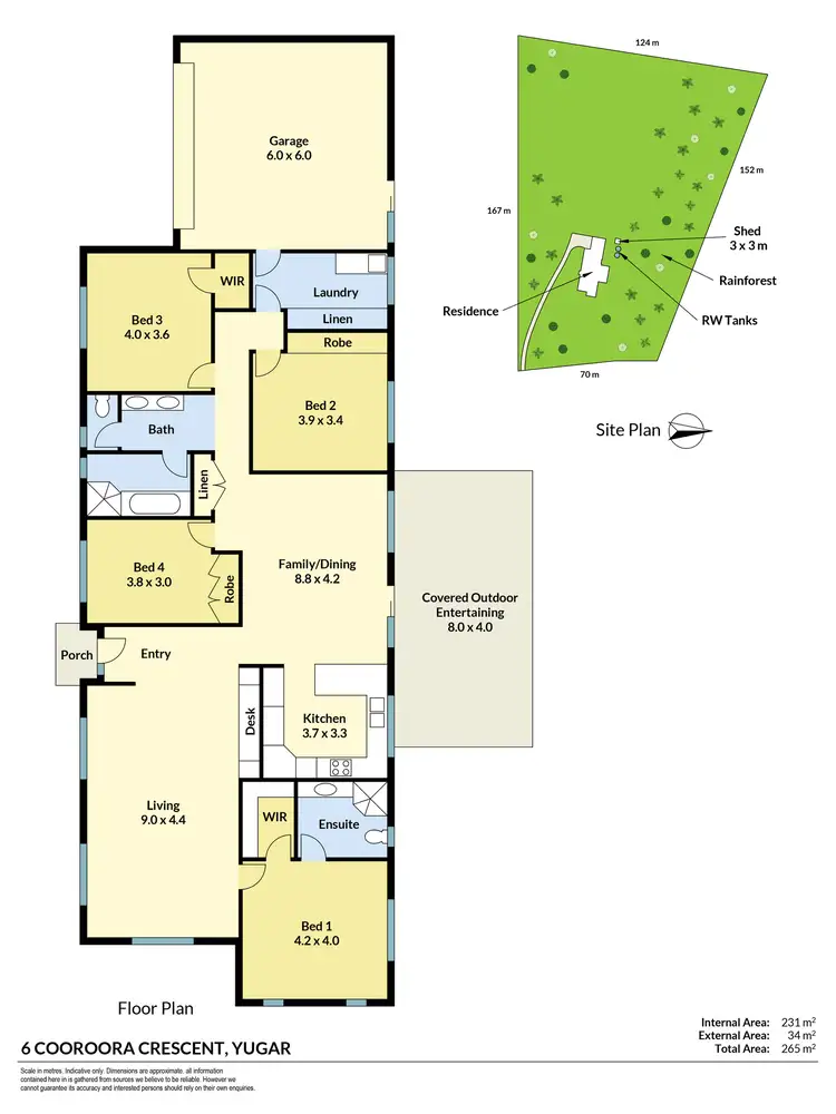 Floorplan of Homely house listing, 6 Cooroora Crescent, Yugar QLD 4520