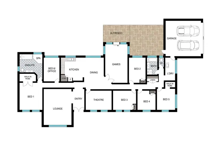 Floorplan of Homely house listing, 46 Nicolay Approach, Dalyellup WA 6230