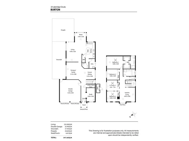 Floorplan of Homely house listing, 22 Lakeridge Circuit, Burton SA 5110