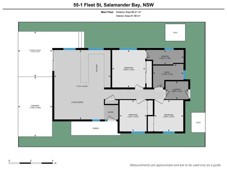 Floorplan of Homely unit listing, 55/1 Fleet Street, Salamander Bay NSW 2317
