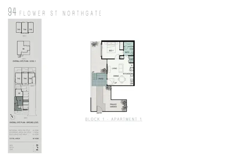 Floorplan of Homely apartment listing, 1/94 Flower Street, Northgate QLD 4013