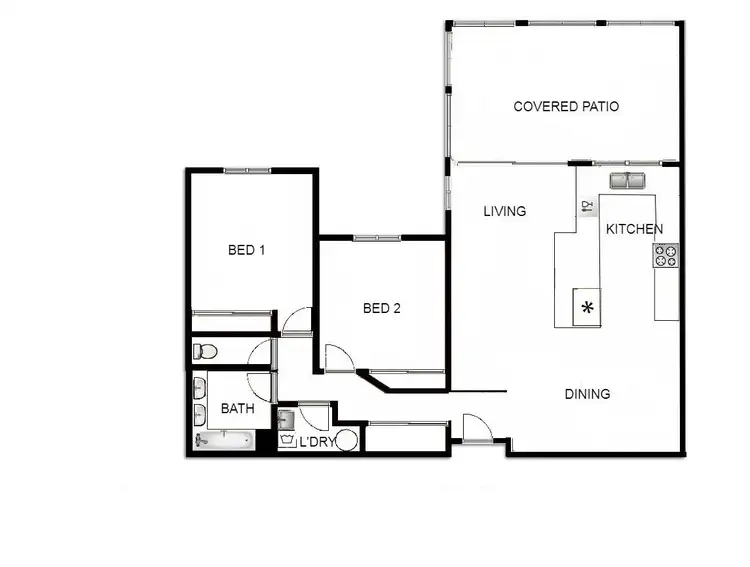 Floorplan of Homely apartment listing, 515/2-10 Greenslopes Street, Cairns North QLD 4870