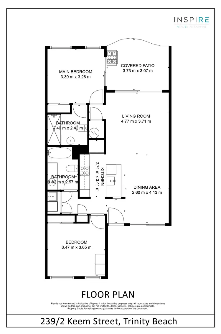 Floorplan of Homely unit listing, 239/2 Keem Street, Trinity Beach QLD 4879