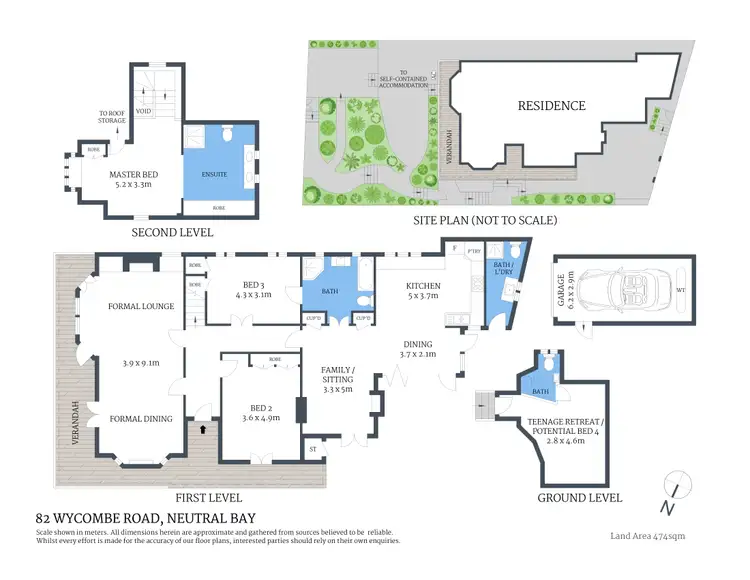 Floorplan of Homely house listing, 82 Wycombe Road, Neutral Bay NSW 2089