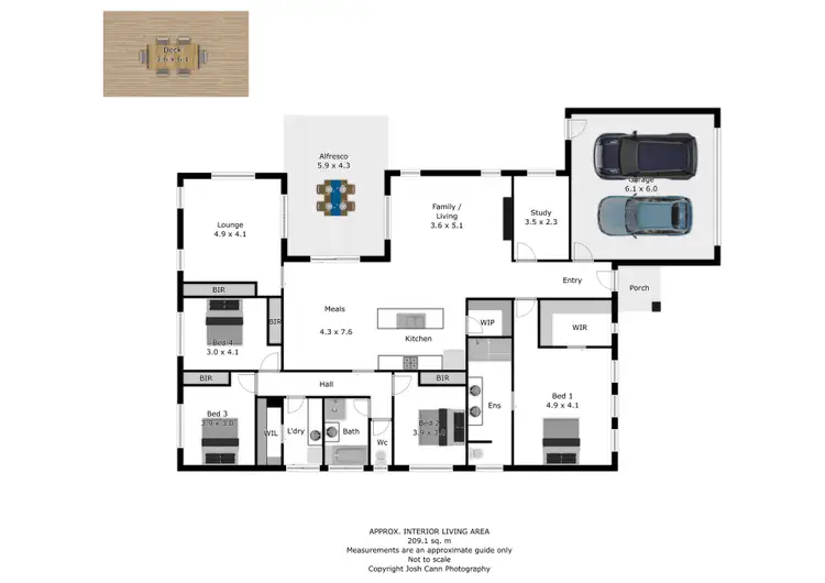 Floorplan of Homely house listing, 5 Dempster Place, Leneva VIC 3691