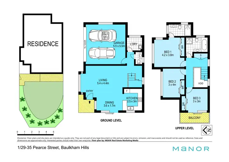 Floorplan of Homely townhouse listing, 1/29-35 Pearce Street, Baulkham Hills NSW 2153