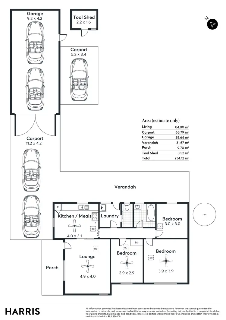 Floorplan of Homely house listing, 4 Ridgeway Avenue, Enfield SA 5085
