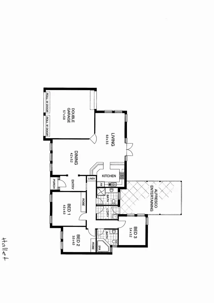 Floorplan of Homely house listing, 58 Hallett Avenue, Tranmere SA 5073