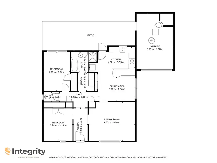 Floorplan of Homely unit listing, 3/16 Henry Street, Healesville VIC 3777