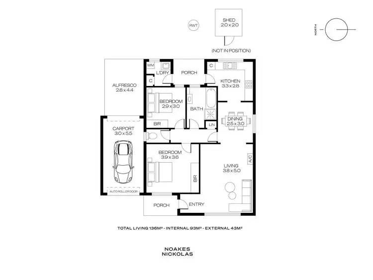 Floorplan of Homely unit listing, 3/35 Dunrobin Road, Hove SA 5048