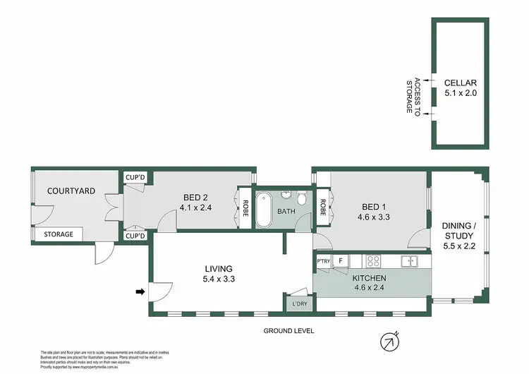 Floorplan of Homely apartment listing, 1/9 Milson Road, Cremorne Point NSW 2090