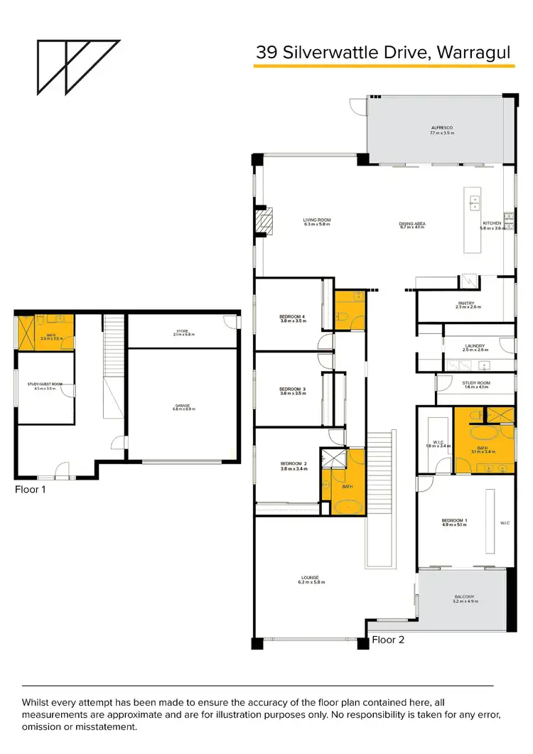 Floorplan of Homely house listing, 39 Silver Wattle Drive, Warragul VIC 3820