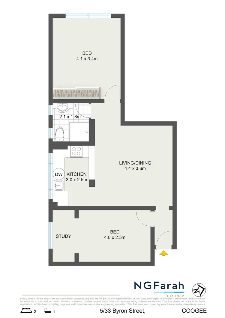 Floorplan of Homely apartment listing, 5/33 Byron Street, Coogee NSW 2034