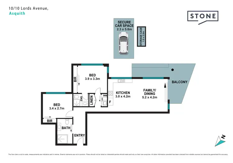 Floorplan of Homely apartment listing, 10/10-12 Lords Avenue, Asquith NSW 2077