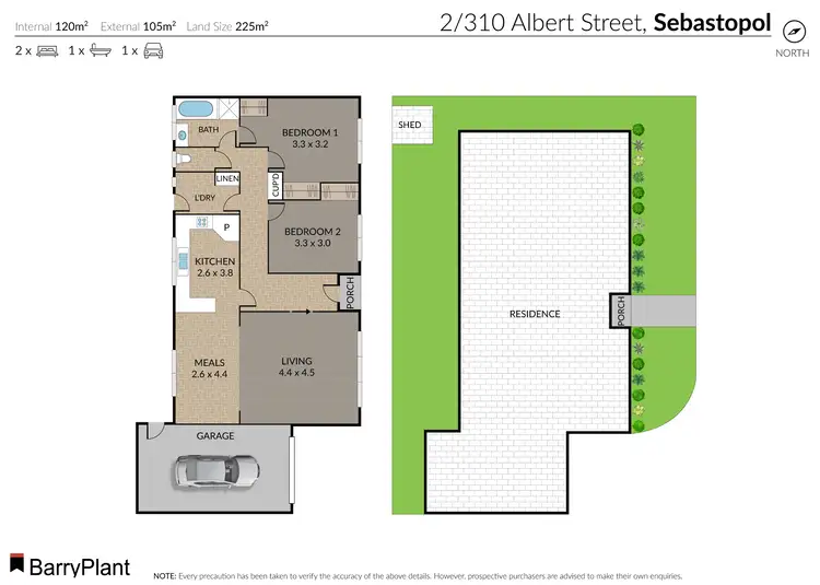 Floorplan of Homely unit listing, 2/310 Albert Street, Sebastopol VIC 3356