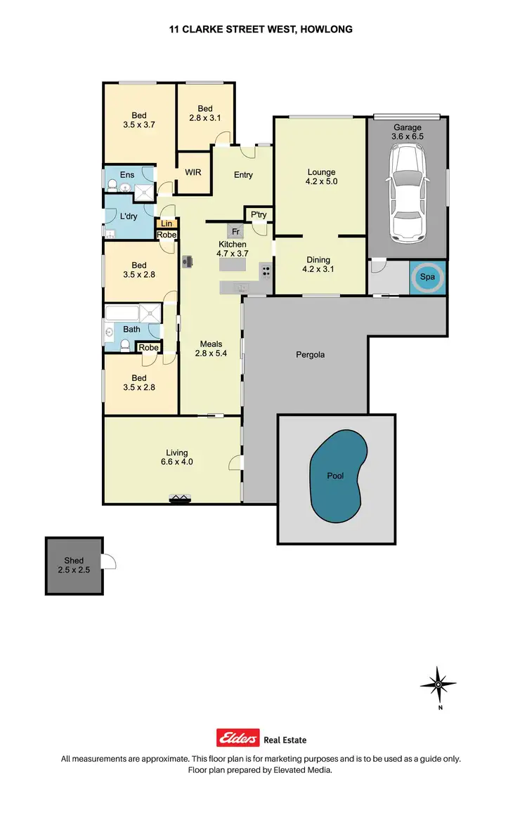 Floorplan of Homely house listing, 11 Clarke Street West, Howlong NSW 2643